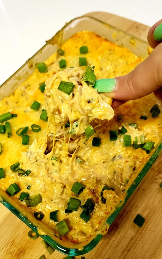 creamy and cheese buffalo chicken dip