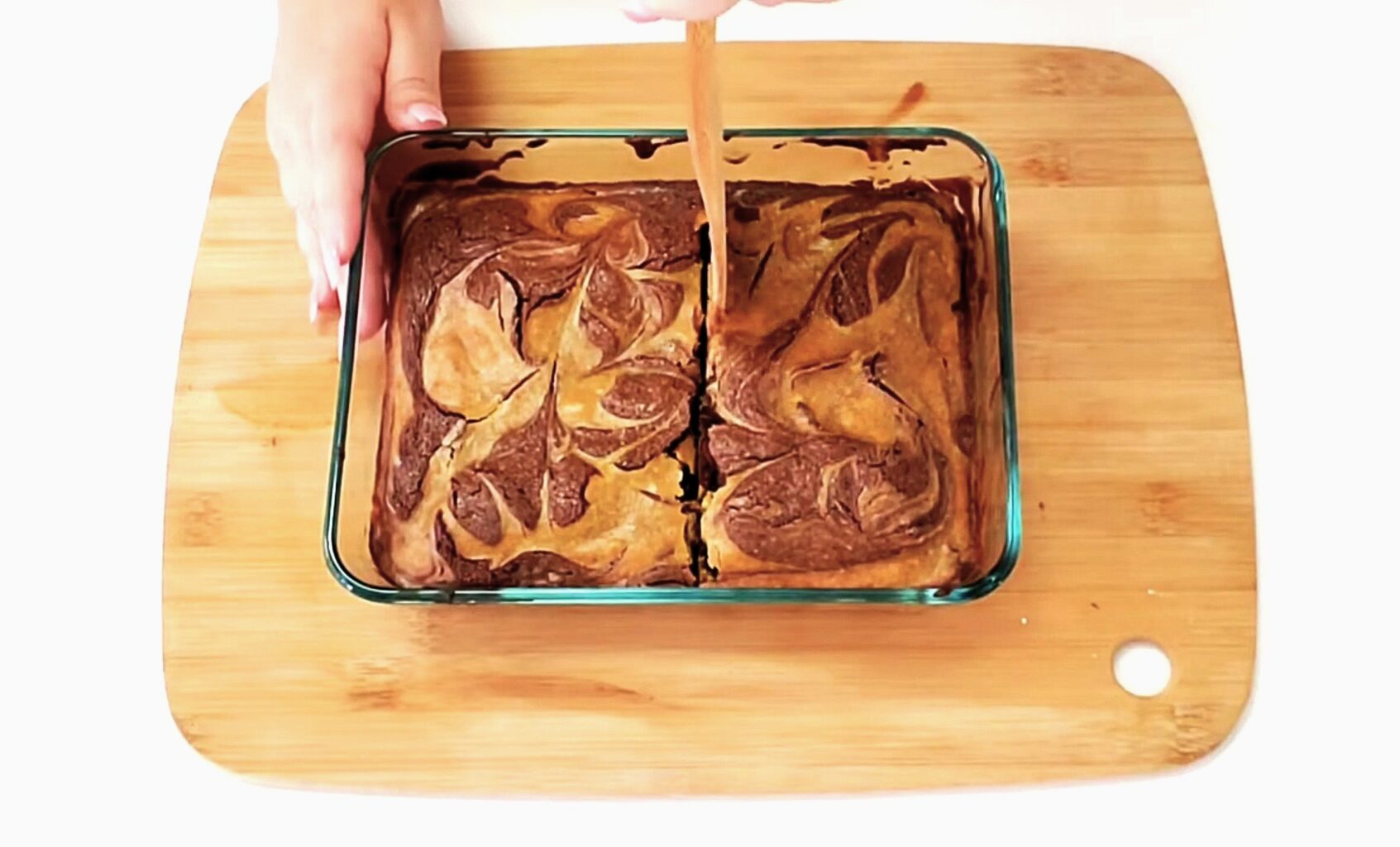 perfectly baked Pumpkin Swirled Cheesecake Brownies