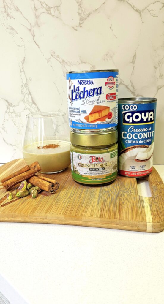 pistachio coquito ingredients